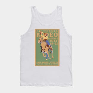 California Rodeo Salinas Vintage Poster 1930s Tank Top